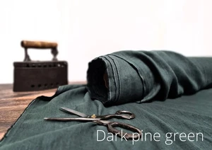Premium Cherry Red Linen Fabric by the Yard – Perfect for Sewing & Crafting - Picture 1 of 59