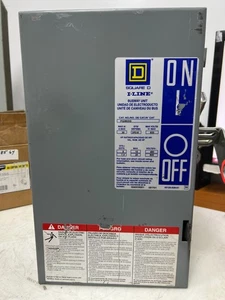 👀 SQUARE D 30A BUSWAY DISCONNECT SWITCH 3 POLE 3 WIRE 600 VAC 20 HP MAX PQ3603G - Picture 1 of 12