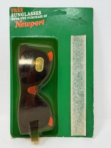 NOS Vintage Newport Cigarette sunglasses fluorescent Orange/Black Promo Item - Picture 1 of 5