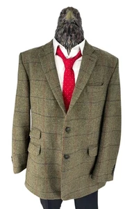 Rydale Men British Tweed 100% Wool Blazer Jacket EU56 UK46 US46 - Picture 1 of 14