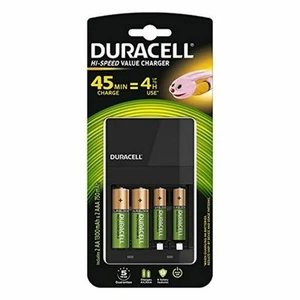 Cargador + Pilas Recargables DURACELL CEF14 2 x AA + 2 x AAA HR06/HR03 1300 m - Imagen 1 de 6