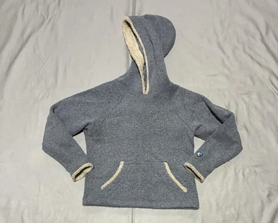 Sudadera con Capucha Kuhl Para Mujer Gris Mediano Alfpaca Polar Pullover Sherpa Borde Bolsillo Foto 1 de 4