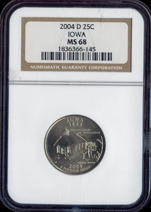 2004-D Iowa State Quarter NGC MS68 Holiday Sale🎁 - Picture 1 of 2