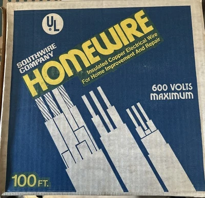 Southwire 100ft NM With Ground Electrical Wire, 13-01-20-23 Black - Image 1 of 2