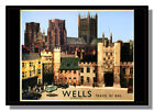 Wells Cathedral Somerset framed repro poster Fred Taylor free p&p UK