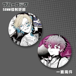 BLUE LOCK Cosplay Pin Button Fashion Itabag Anime Laser Badge Collection Gifts - Picture 1 of 6