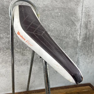Sillín acolchado vintage Western Flyer Banana Seat Muscle Bike Sissy Bar años 70 - Imagen 1 de 15