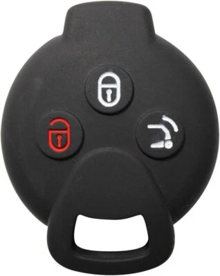 CAR PASSION Cover Guscio Chiave per Smart 451 Fortwo Forfour Silicone Gomma Custodia Morbido