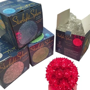 Starlight Sphere 50 Light Red Green Clear or Blue 6” Globe Indoor/Outdoor - Picture 1 of 21