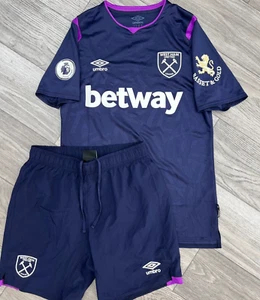 West Ham United 2019/20 Third Shirt Soccer Jersey Shorts Size S Adult - Picture 1 of 9