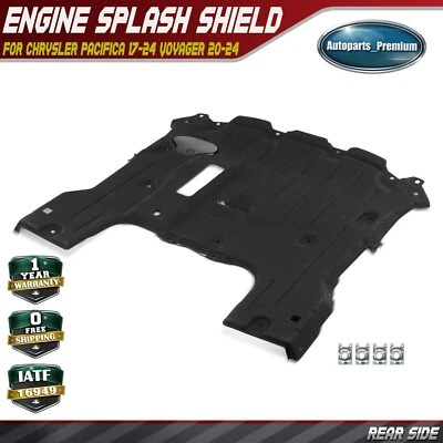 Protector contra salpicaduras del motor trasero para Chrysler Pacifica 2017-2024 Voyager LX 2020-2024 Foto 1 de 4