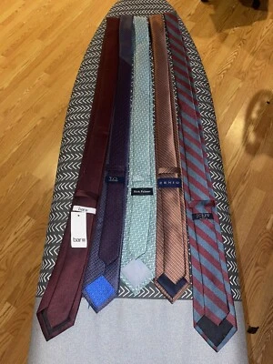 Lote de 5 corbatas SLIM LUXURY: BAR 3, COLECCIÓN T.O, RICK PALMER, ZENIO y J CREW. Foto 1 de 4