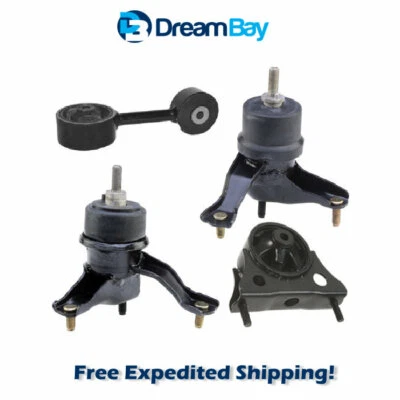 Juego de montaje de motor y transmisión 2004-2007 para Toyota Highlander 2,4 L tracción delantera 4 piezas Foto 1 de 4