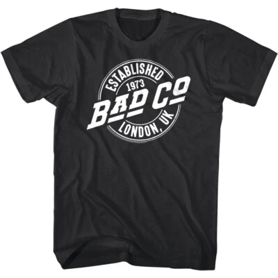 Bad Company Established in London Men's T Shirt 1973 UK Heart Rock Band Concert - image 1 of 3