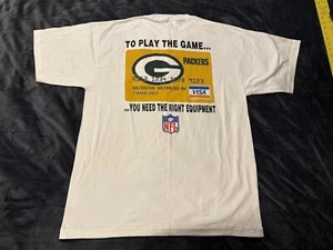 VINTAGE 90'S GREEN BAY PACKERS VISA NFL T-SHIRT GIVEAWAY MBNA AMERICA XL - Bild 1 von 10
