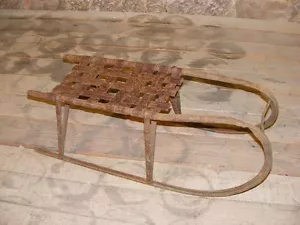Ski En Métal Pour Enfant Ancien ANTIK Décoration - Bild 1 von 1