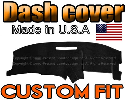 fits 1994-1996  CHEVROLET CORVETTE DASH COVER MAT DASHBOARD PAD /  BLACK - Image 1 of 4