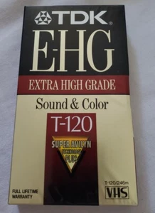 TDK T-120 HS 6 Hours Blank VHS E-HG Tape New Sealed Premium Quality  - 4 Tapes - Picture 1 of 2