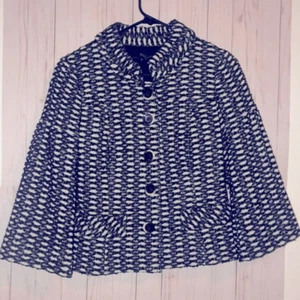 Etcetera cardigan dress jacket size2 black and white thick material - Picture 1 of 6
