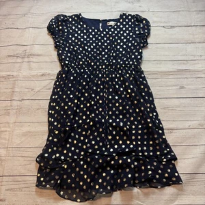 Stunning Girls Poppies and Roses Dress Wedding Party Dance Blue Youth Size Large - Picture 1 of 12