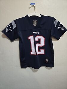 Tom Brady New England Patriots football Boys blue jersey Large NFL Youth Small 8