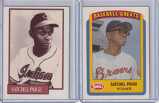Satchel Paige 2 card lot 1991 Homers Classics #2 &1990 Swell Baseball Greats 115