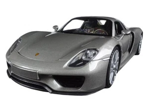 1/24 Welly Porsche 918 Spyder Hardtop Diecast Modellauto grau 24055 - Bild 1 von 3