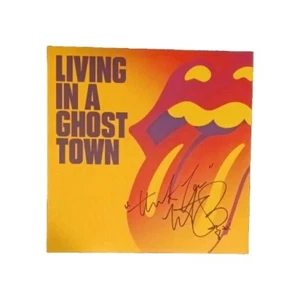 Charlie Watts Rolling Stones Autographed Living In A Ghost Town 10" Vinyl Album - Picture 1 of 1