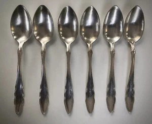 Wellner Mozart 6 x Löffel Dessertlöffel Teelöffel 100er Silberauflage Mozart - Bild 1 von 4