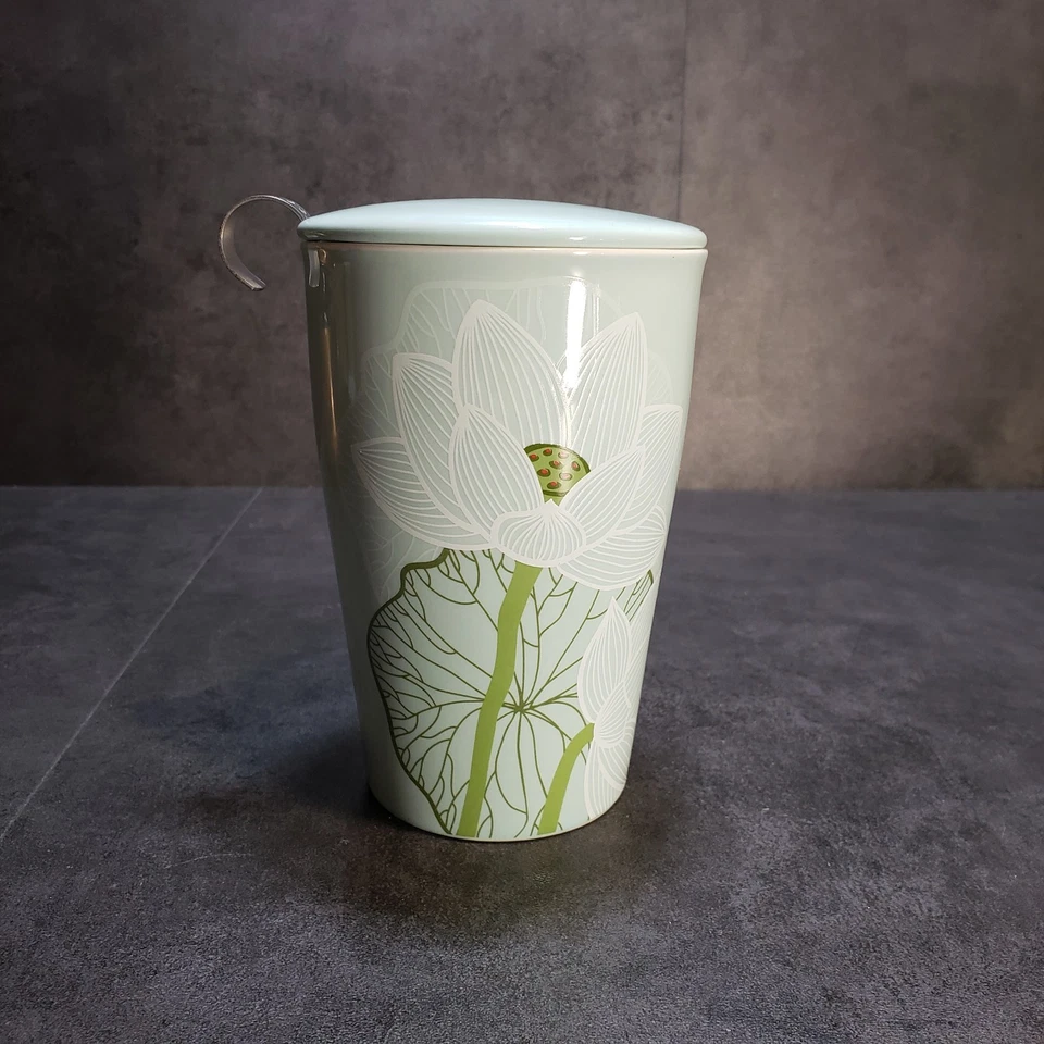 Taza Tea Forte Kati taza taza de té diseño infusor empinado verde Foto 1 de 4
