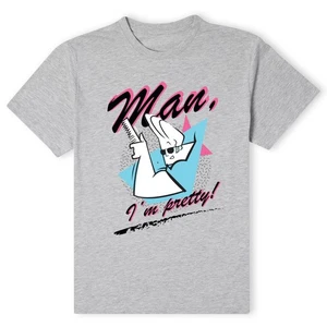 Official Cartoon Network Johnny Bravo Man I'm Pretty T-Shirt - Grey - Picture 1 of 4