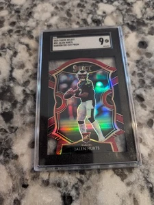 Tarjeta de radiocontrol de novato Jalen Hurts 2020 Select Die Cut Maroon Concourse #50 SGC 9 - Imagen 1 de 13