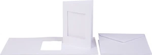VBS Passepartout Tarjetas Rectángulo A6 Blanco 20 Piezas 215g/m² - Imagen 1 de 10