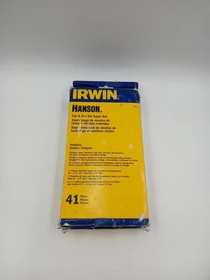 IRWIN HANSON 41PC MM TAP & HEX DIE SET #24606 (USA) *Brand New* - Image 1 of 3