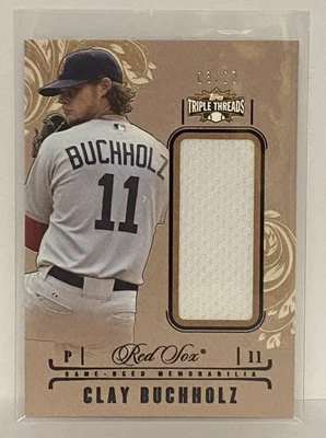 Clay Buchholz 2014 Topps Triple Threads Unity Single Jumbo Relics Sepia /27 - Image 1 of 3