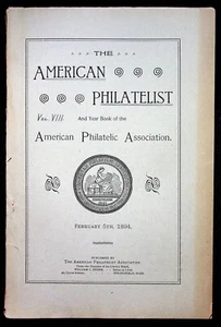 Estampillas de tarjetas postales de la revista The American Philatelist del 5 de febrero de 1894 - Imagen 1 de 3