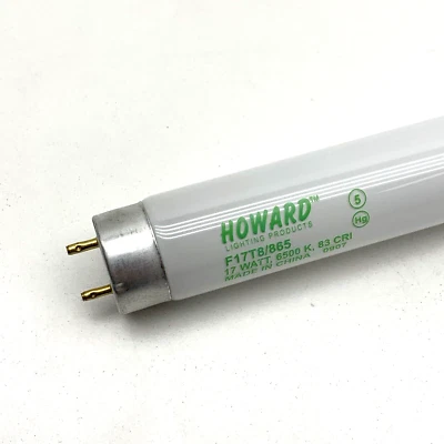 (25-Pack) Howard F17T8/865 Fluorescent 17W 24" Lamp Light Bulb 6500K Daylight - Image 1 of 4