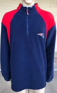New England Patriots NFL Team Apparel 1/4 Zip Fleece Jacket Size 2XL Tom Brady - Picture 1 of 11