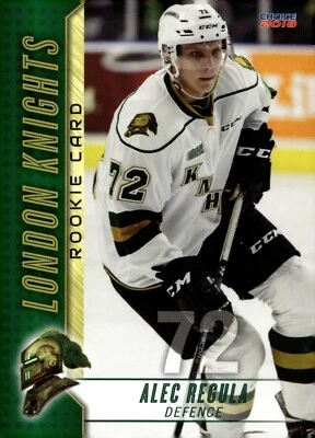 Alec Regula - 2017-18 London Knights Team Issued Rookie Card #72 - Image 1 of 2