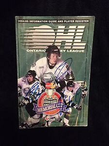 Corey Perry Rob Schremp Dave Bolland Signed OHL Media Guide London Knights