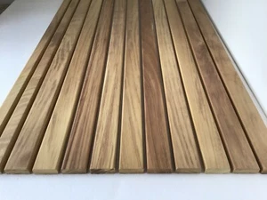 Iroko Garden Bench Slats 12 Solid Hardwood Timber 1525mm (5ft) Large 2 Seater - Picture 1 of 8