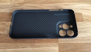100% Real Aramid Carbon Fiber Case Ultra-Thin Armor Case for iPhone 14 Pro Max - Picture 1 of 3