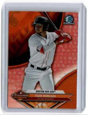 Bowman Chrome 2016 Arizona Fall League Stars Orange Redractor Yoan Moncada 2017 Foto 1 de 2