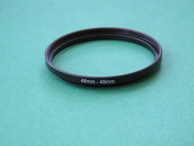 48mm-49mm 48-49 Stepping Step Up Male-Female Filter Ring Adapter 48mm-49mm  - Image 1 of 2