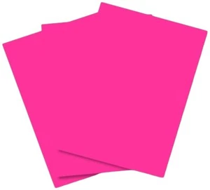 A4 80 GSM Coloured Paper - Bright Pink Pack of 50 Sheets HCP58 - Afbeelding 1 van 1