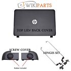 HP 15-G007NG Top Lid Rear Plastic Cover Hinges Left & Right + Screw Cover Pad
