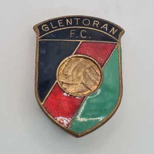 Insignia vintage esmaltada alfiler/botón Irlanda GLENTORAN FOOTBALL CLUB - Imagen 1 de 5