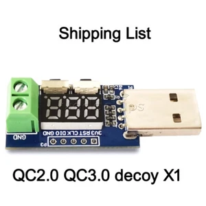 QC2.0/3.0 Decoy Device Load Tester Board USB 3.6~20V Adjustable Detector Module - Picture 1 of 9