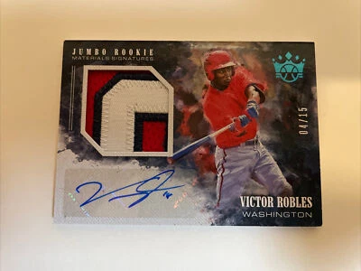 Victor Robles 2018 Panini Diamond Kings JRMS-VR Jumbo Rookie Auto Patch /15 - Image 1 of 4
