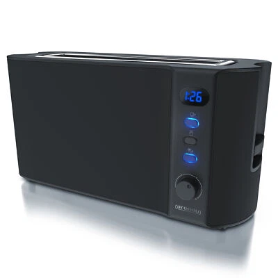 Arendo Frukost 2-Scheiben Toaster stufenlos einstellbarer Bräunungsgrad schwarz - Bild 1 von 4